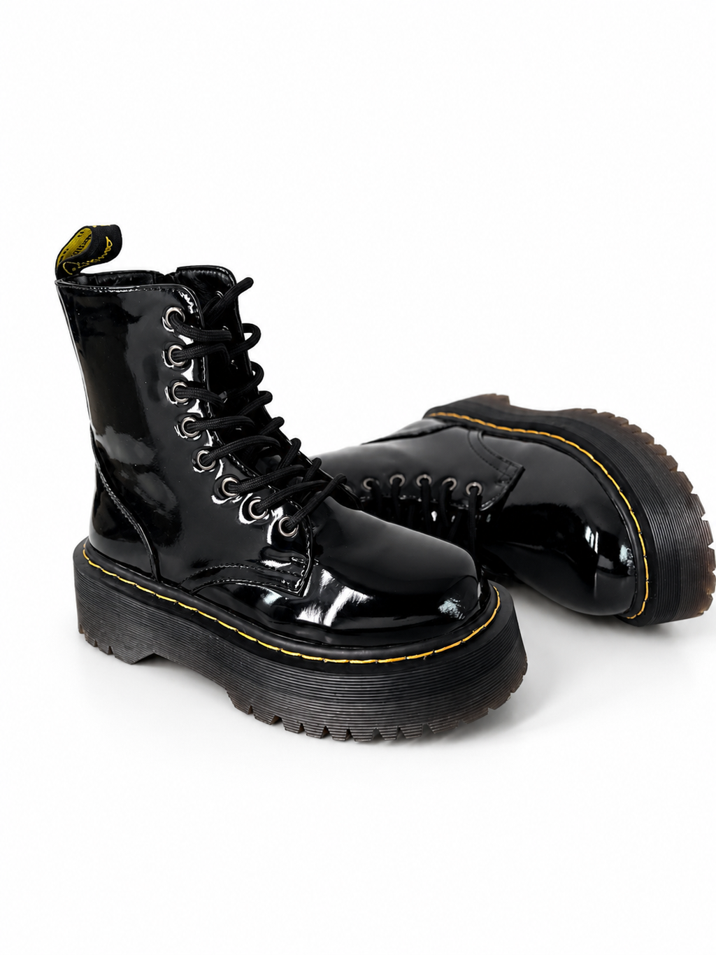 Par de Botines Rebel negros con plataforma para mujer - AGORA