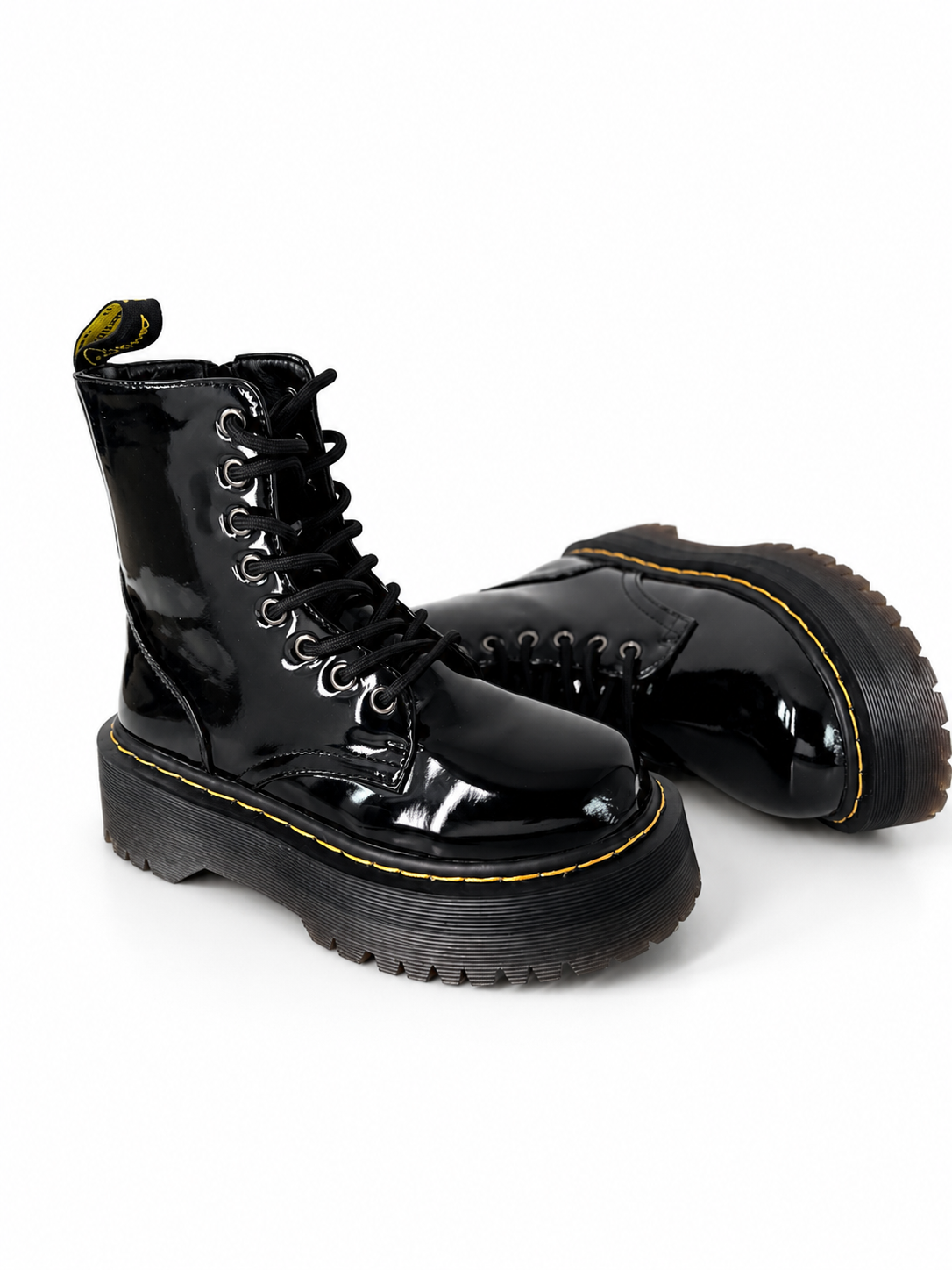 Par de Botines Rebel negros con plataforma para mujer - AGORA