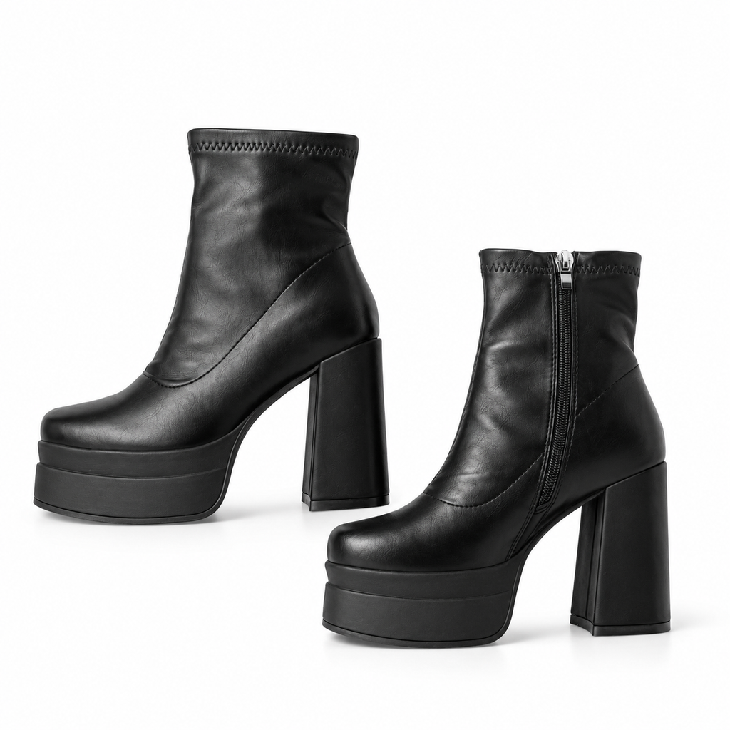 Botines Nova negros para mujer estilo urbano - AGORA